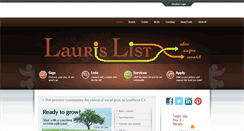 Desktop Screenshot of laurislist.net