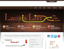 Tablet Screenshot of laurislist.net